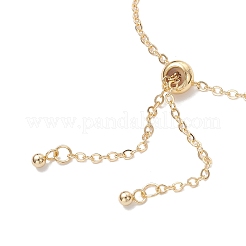 Латунные кабельные цепи слайдер браслеты BJEW-JB12813-01