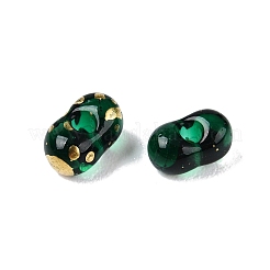 Perline di vetro dipinte a spruzzo picasso&nbsp;SEED-T006-04-15