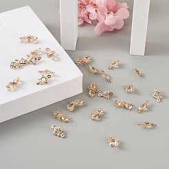 Соединители звеньев кристалла горного хрусталя сплава&nbsp;PALLOY-TA0002-26LG