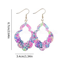 Серьги с подвесками из акрилового цветка FS-WG4A50C-01