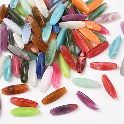 100 шт. акриловые бусины с имитацией рисовых камней&nbsp;OACR-SP0001-66