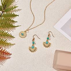 30шт 3 стиля подвески из синтетического бирюзового сплава FIND-SZ0002-82