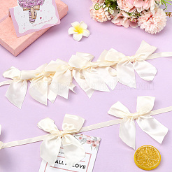 2 шт. тканевый бант-баннер для украшения рождественской елки AJEW-SP0002-82B