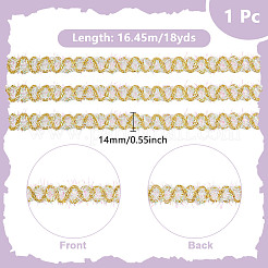 18 ярд полиэстеровых кружевных лент для отделки&nbsp;OCOR-GA0002-28