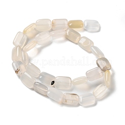 Chapelets de perles en agate blanche naturelle&nbsp;G-K357-D20-01