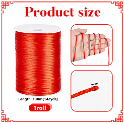 130 m Rattail-Satinschnur aus Nylon&nbsp;NWIR-WH0005-12B