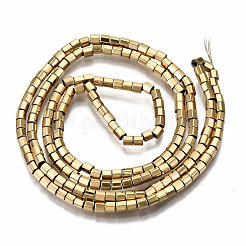 Гальванизировать немагнитных синтетический гематит бисер пряди G-T114-48G