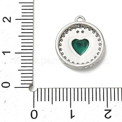 Ottone micro spianare pendenti zirconi&nbsp;KK-CBA74BF-12P-01