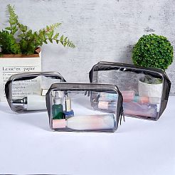 Sacchetti di immagazzinaggio cosmetici trasparenti laser di plastica portatile di stile 3pcs 3&nbsp;ABAG-SZC0007-07