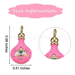 6шт 3 цвета латунные подвески с эмалью&nbsp;sgZIRC-SZ0003-52