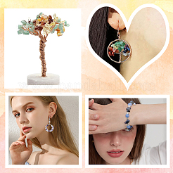 7 нити 7 стиля чакра натуральные драгоценные камни чип бусины нити G-SC0002-76