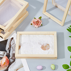 14шт прямоугольник деревянный для изготовления бумаги&nbsp;DIY-FH0010-42