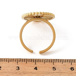 Offene Manschettenringe aus Edelstahl 304&nbsp;RJEW-T037-02G