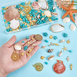 Подвески из ракушек и сплавов&nbsp;FIND-PH0028-34