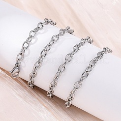 201 ожерелье из нержавеющей стали с цепочкой&nbsp;NJEW-Q013-12C-P