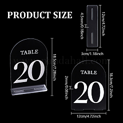 20 шт. 20 стиля акриловая настольная тарелка украшение для дисплея&nbsp;AJEW-DR0002-37