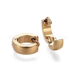Pendientes de aro huggie de acero inoxidable 304&nbsp;EJEW-L252-043C-G