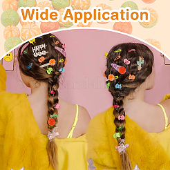 50шт 5 стиля мини имитация смолы оранжевый RESI-DC0001-27