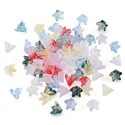 80 шт. двухцветный колпачок для бусин лэмпворк ручной работы&nbsp;LAMP-TA0001-18