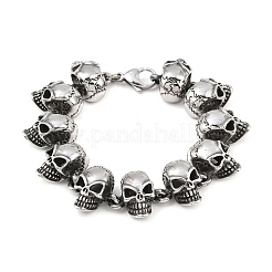 Браслеты-цепочки из нержавеющей стали 304 на Хэллоуин BJEW-D379-20C-AS