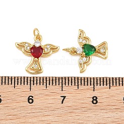 Adornos de latón micropavé de circonia cúbica&nbsp;KK-Q085-10G