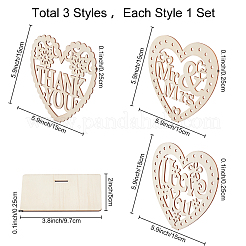 3 комплект 3-х стилевых декораций для отображения плотности доски DJEW-CN0001-06