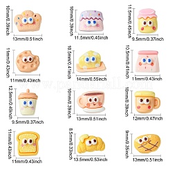 60 шт. 12 стиля мультяшные непрозрачные кабошоны из смолы&nbsp;CRES-CJ0001-63