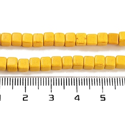 Синтетических нитей бирюзовые бусы TURQ-G108-4x4mm-06