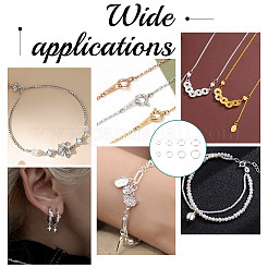 240 шт. 4 стиля стойки с покрытием из латуни соединительные кольца KK-NB0004-10