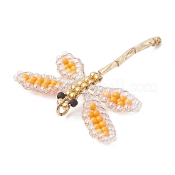 Подвески в виде стрекоз из стеклянных бусин&nbsp;PALLOY-MZ00983-02