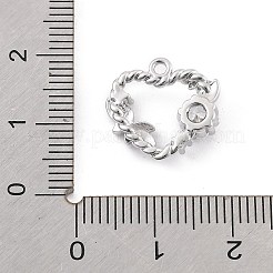 Латунные микро проложить кубического циркония подвески KK-K371-41B-P