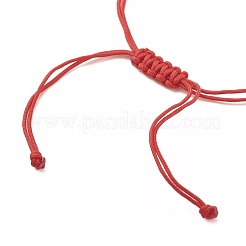 Braccialetto di perline intrecciate con conchiglia acrilica e smalto&nbsp;BJEW-JB08130-01