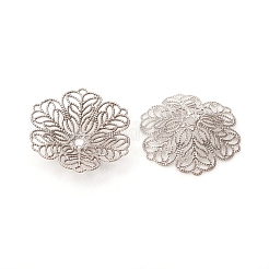 6-лепестковые латунные причудливые шапочки для бусин KK-I669-07P