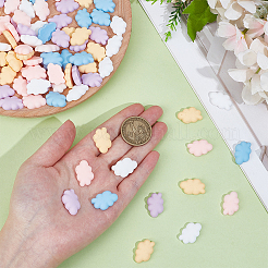 80 Stück opake Harz-Cabochons&nbsp;CRES-ME0001-06