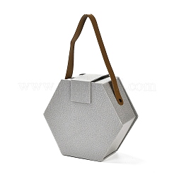 Шестиугольные картонные подарочные коробки на день святого валентина CON-M010-01C