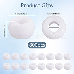 800шт непрозрачные пластиковые бусины&nbsp;KY-SP0001-47A