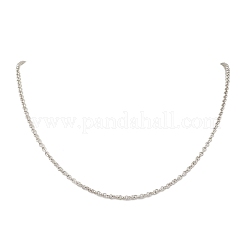 Ожерелья из цепочек Rolo из нержавеющей стали 304 толщиной 3 мм&nbsp;NJEW-JN05622-01