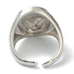 Латунь манжеты кольца RJEW-G113-04B