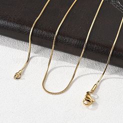 Ионное покрытие (ip) 304 нержавеющая сталь змеиные цепи ожерелья STAS-F094-24G