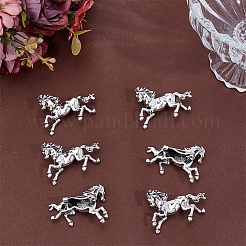 6шт брошь в виде лошади из сплава&nbsp;JEWB-PH0001-54AS
