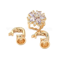 Цветок латунь микропаве из кубического циркония KK-S531-30G
