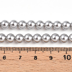 Выпечка из окрашенного перламутрового стекла жемчужные бусинки&nbsp;HY-N002-6mm-A03