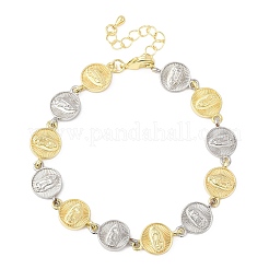 Браслеты из латунной цепочки для женщин BJEW-G762-03GP-02