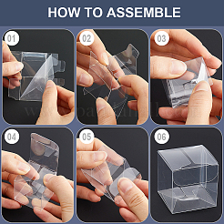 Пластиковые упаковочные коробки CON-WH0001-21B