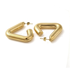 Pendientes de acero inoxidable 304 para mujer&nbsp;LS-EJEW-U019-01G-03