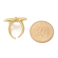 Латунные манжеты для женщин RJEW-U033-09G-02