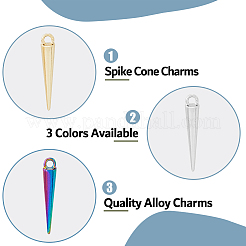 Подвески из сплава 60шт 3 цветов&nbsp;PALLOY-DC0001-01-NR