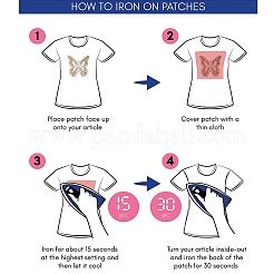 Аксессуары для вышивки бабочкой из полиэстера DIY-WH0502-88