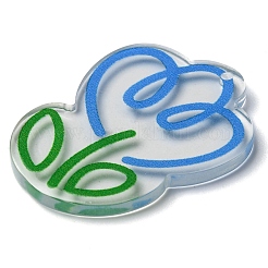 Прозрачные акриловые подвески&nbsp;MACR-Q160-02C