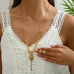 Комплекты из винтажного сплава в стиле бохо с серьгами и ожерельями&nbsp;PH5117